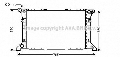 AVA QUALITY COOLING fd2202 -  Радиатор, охлаждение двигателя